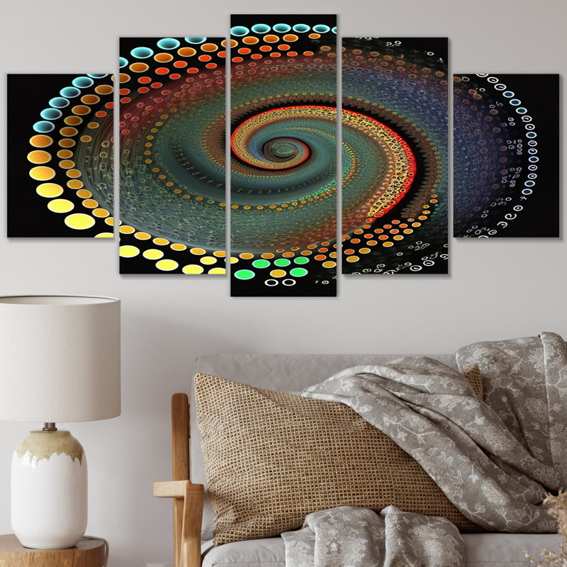 Daekwon - Modern Geometric Canvas Print - 5 Panels