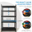 Tablette de rangement Rebrilliant 5 couches en métal noir robuste