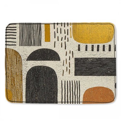 Tapis de bain abstrait