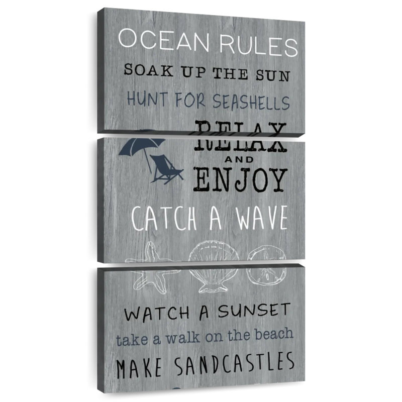 Ocean Rules, H 32 po x l 15 po