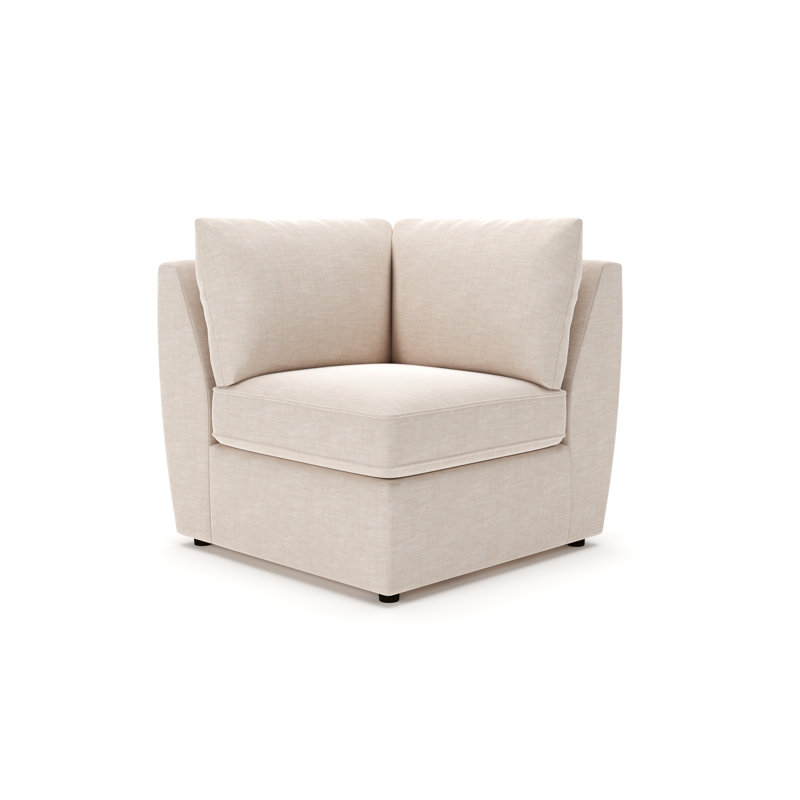 Chaise d'angle rembourrée Halston, Sable Lena