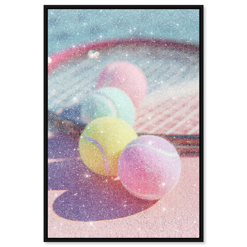 Candy Court Print by Oliver Gal, 16"H x 11"W, Black Floater Frame