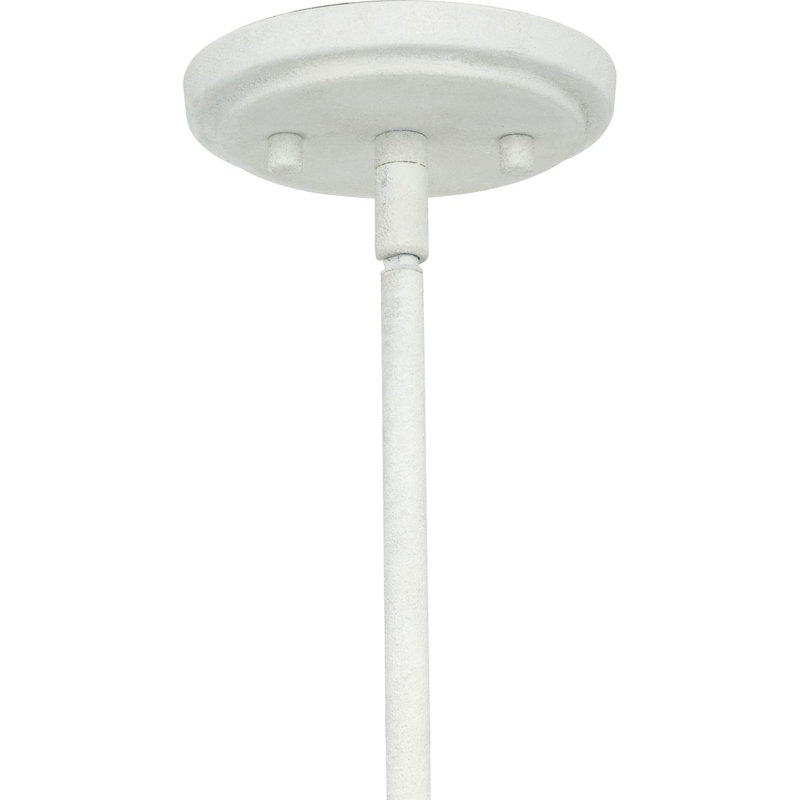 Lustre 6 lumières façon bougie Pinellas, Plâtre blanc