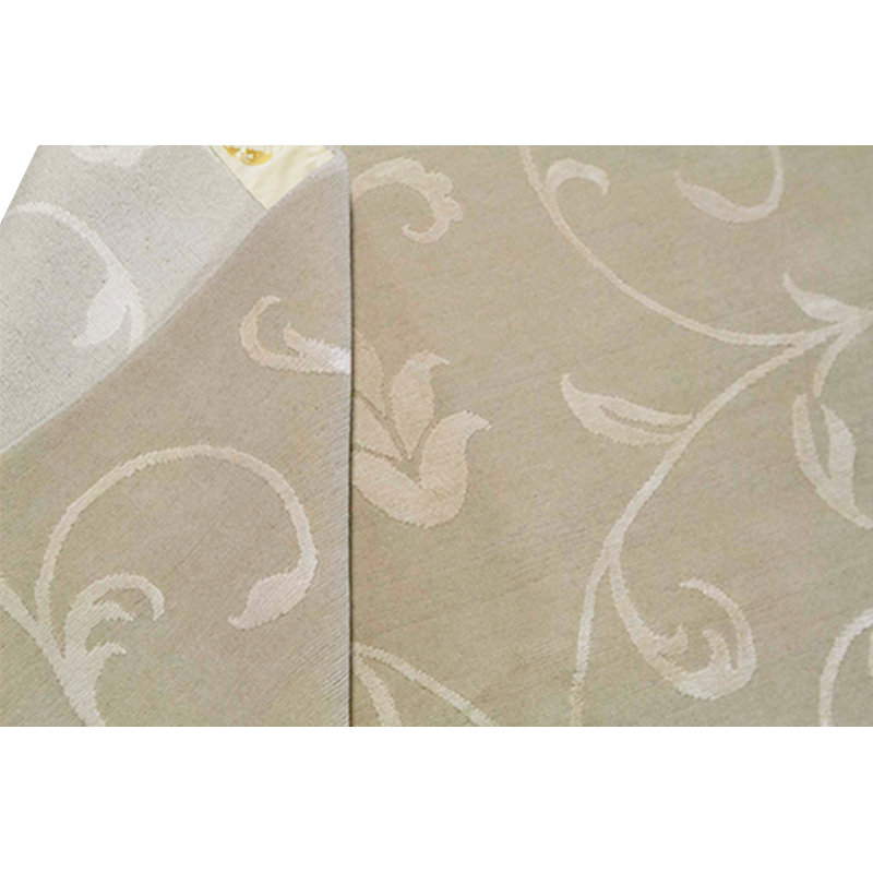 Tapis beige noué à la main de haute qualité, Rectangle 8 pi x 10 pi 1 po