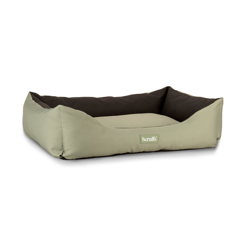 Polyester Pet Bed, 20cm H x 50cm W x 60cm D, Khaki Green