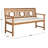 Solid Wood Acacia Outdoor Bench-723748069