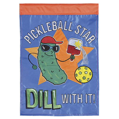 Flag Pickleball Star Dill With It 13x18
