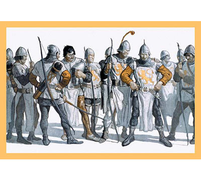 « knights of the round table » par newell convers wyeth, reproduction d’art