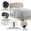 Tête de lit ajustable capitonnée beige pour la chambre à coucher-93285349-93285371