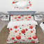 Ensemble de housse de couette à pois rouges et blancs I-826327129