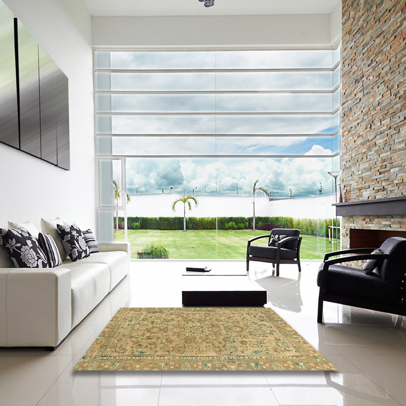 Abstract Indoor Rug, Square 3'