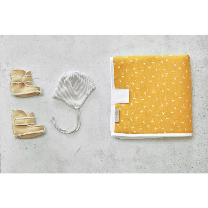 Pusteblumen Cotton 60cm L Changing Mat, Yellow