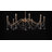 Mariposa 10-Light Chandelier in Warm Brass