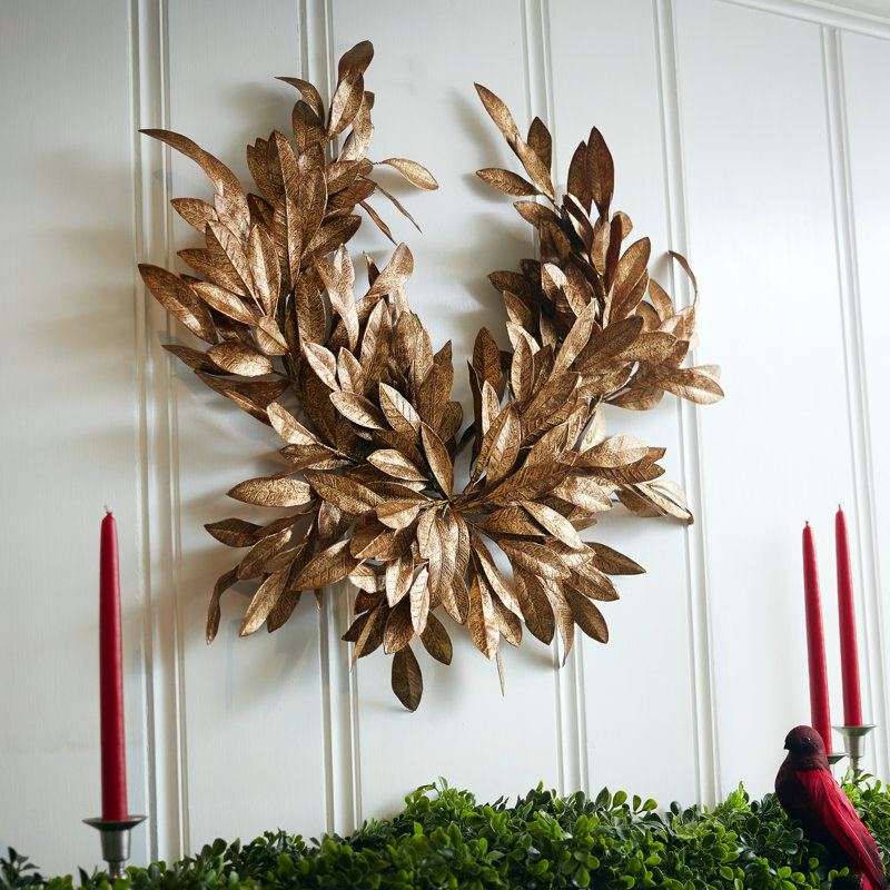 Couronne de Noël antique 24 po