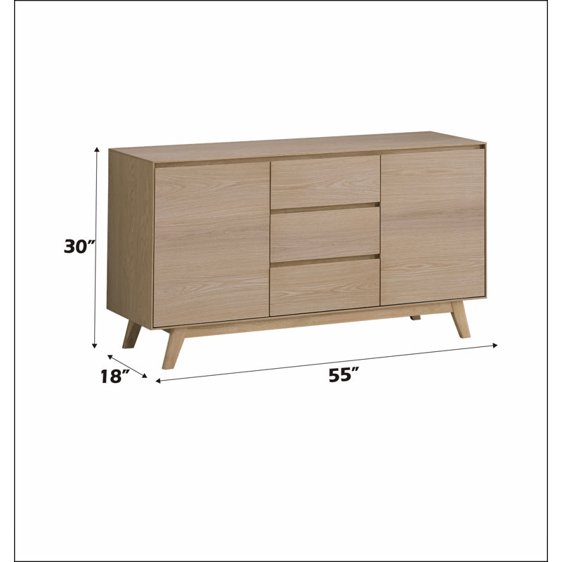 Kasem Oak Finish Server