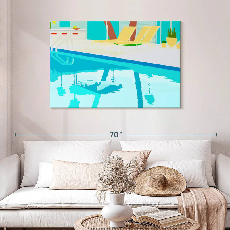 Lilie Poolside, 30" H x 45" W