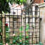 Ensemble de 4 treillis de jardin en métal 71 po x 19,7 po, cadre de plantes d'extérieur antirouille, noir, facile à assembler, treillis en tube galvanisé 4, antirouille, solide