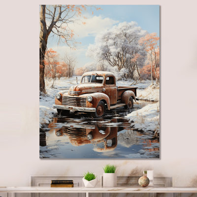 Cherylanne " Brown Pickup Truck Frozen Wilderness "