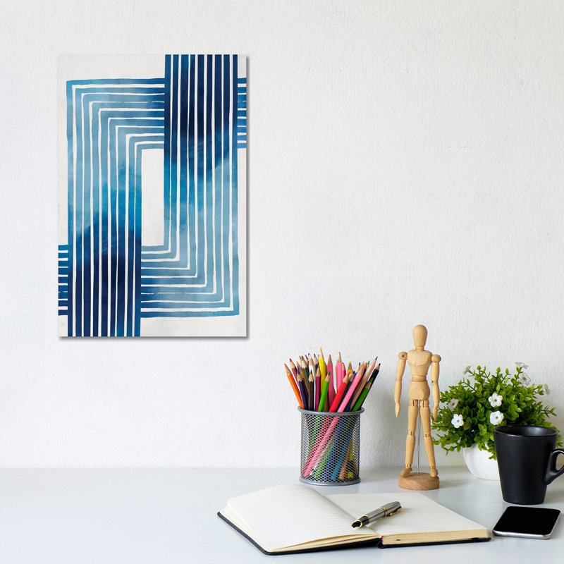 In Unison par Eva watts-impression d’art graphique, Toile tendue, Pas de tapis, H 12 po x l 8 po x P 0,75 po