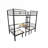Transformable Full Size Loft Bunk Bed, Black-Toned Solid Steel with Built-in Table Set for Bedroom