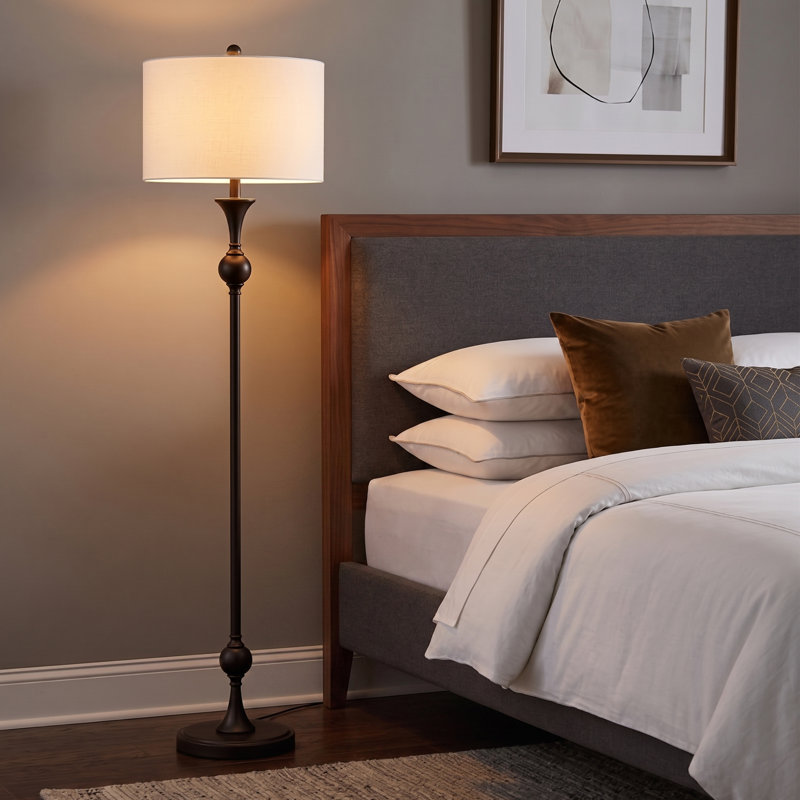 Lampe sur pied 60 po, Bronze