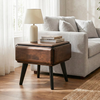 Rozella Solid Wood 1-Drawer End Table