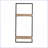 Wall Shelf, Industrial 2-Tier Iron Frame Fir Wood Shelves 12x6x27 Inches | Iron | Walnut Brown
