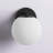 Ariannie 1 - Light Dimmable Matte Black Flush Mounted Sconce