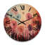 Horloge murale en bois massif Veljkov-962948206