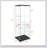 Modern Glass Display Cabinet with LED lights, Quick-assembly Antique Cabinet, Tempered Glass Bookshelf, Suitable for Living Room and Bedrooms, 1-door 3-shelf-508352413