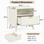 Set of 2 Fluted Bedside Tables-992312044