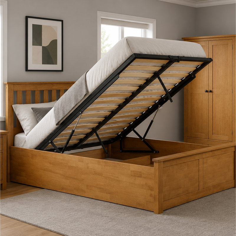 Bertan Ottoman Bed, OAK