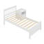 Lit plateforme double Camille avec table de chevet-305569804
