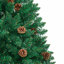 vidaXL Slim Christmas Tree Green PVC and Solid Pine wood-118782069