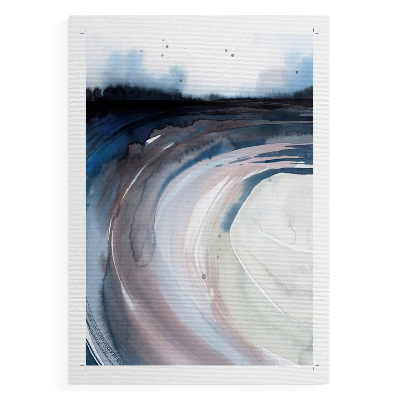 Geode Valley I - Impression sur toile seulement - NON CADRE, H 60 po x l 40 po