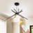 Mercer41 8-Light Aluminum Remote Control Dimmable LED Modern Sputnik Chandelier-1875925381