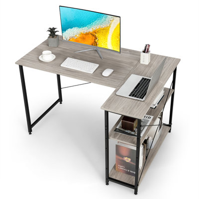 Ottman L-Shaped Steel Computer Desk