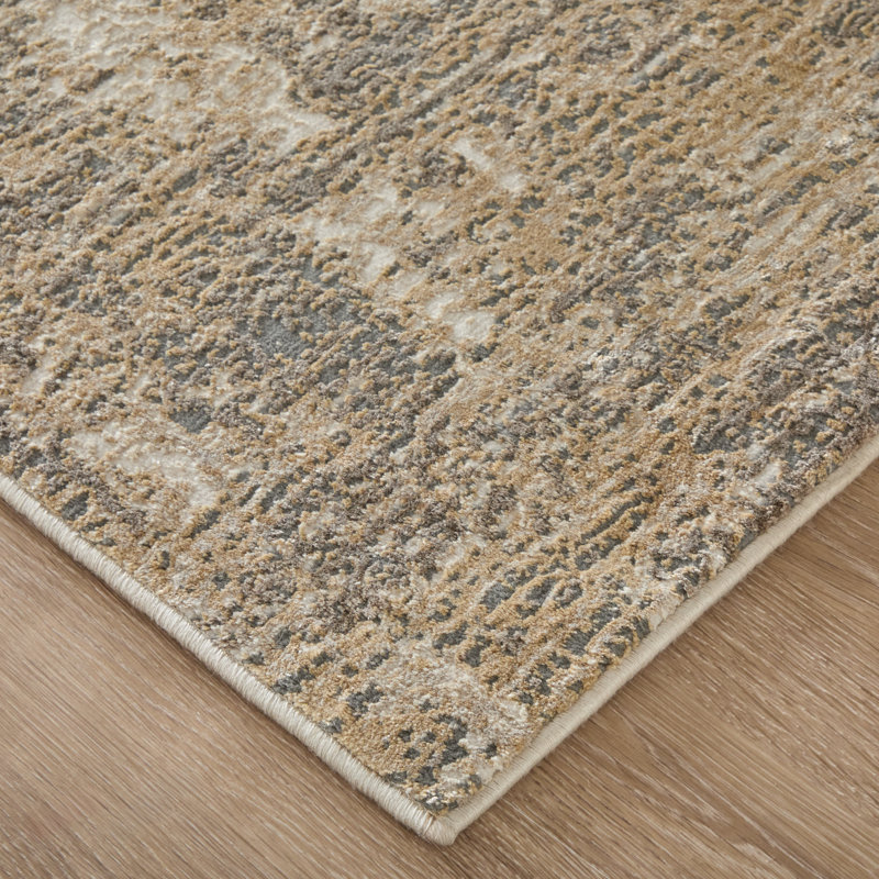 Shabuh Viscose Abstract Indoor Rug, Runner 2'6" x 8'