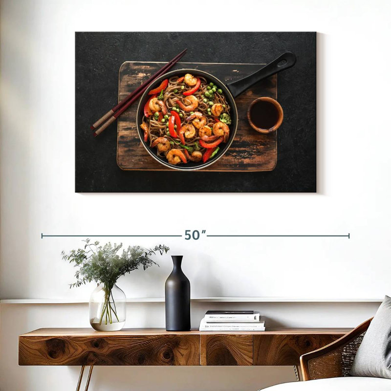 Sauté de crevettes et de nouilles Soba