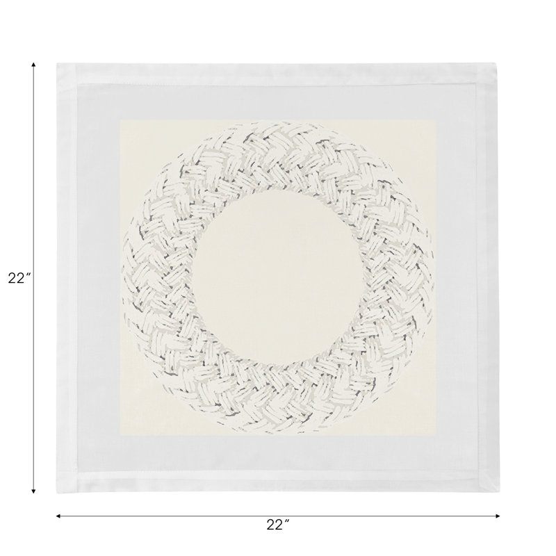 Raffia Cotton Sateen Dinner Napkins