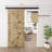 Sliding Standard Single Track Barn Door Hardware Kit(Doors Not Included)-105432278