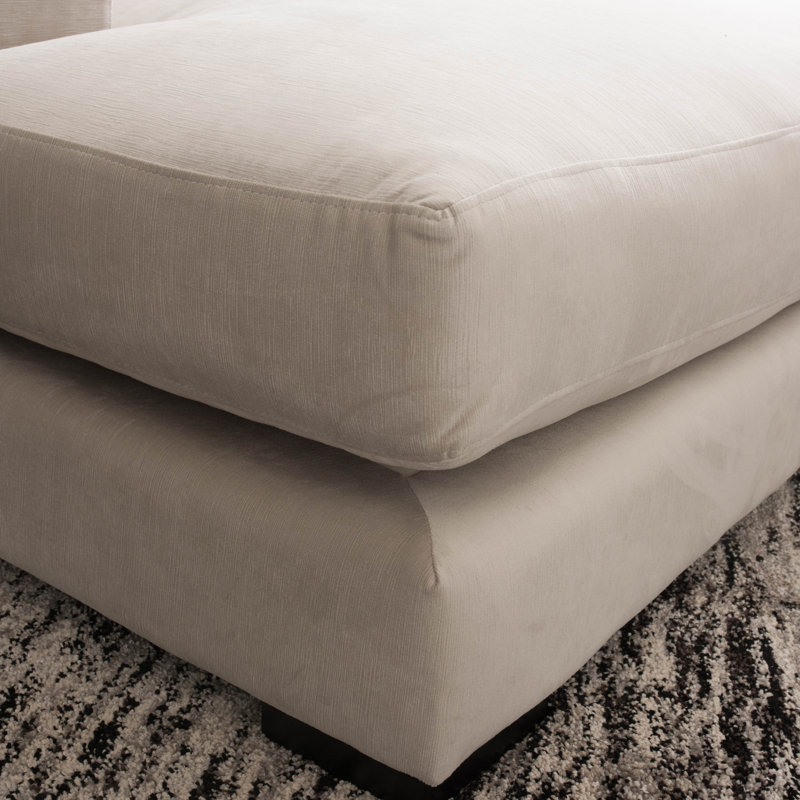 Chaise et demi en polyester ST James, Brun clair / beige