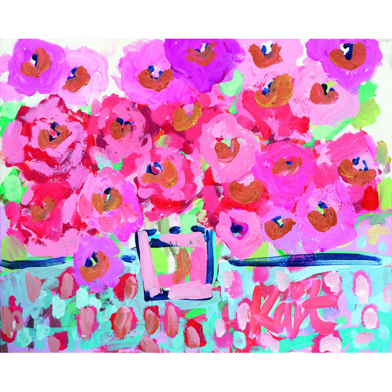 " Electric Bloom ", 24" H x 32" W  