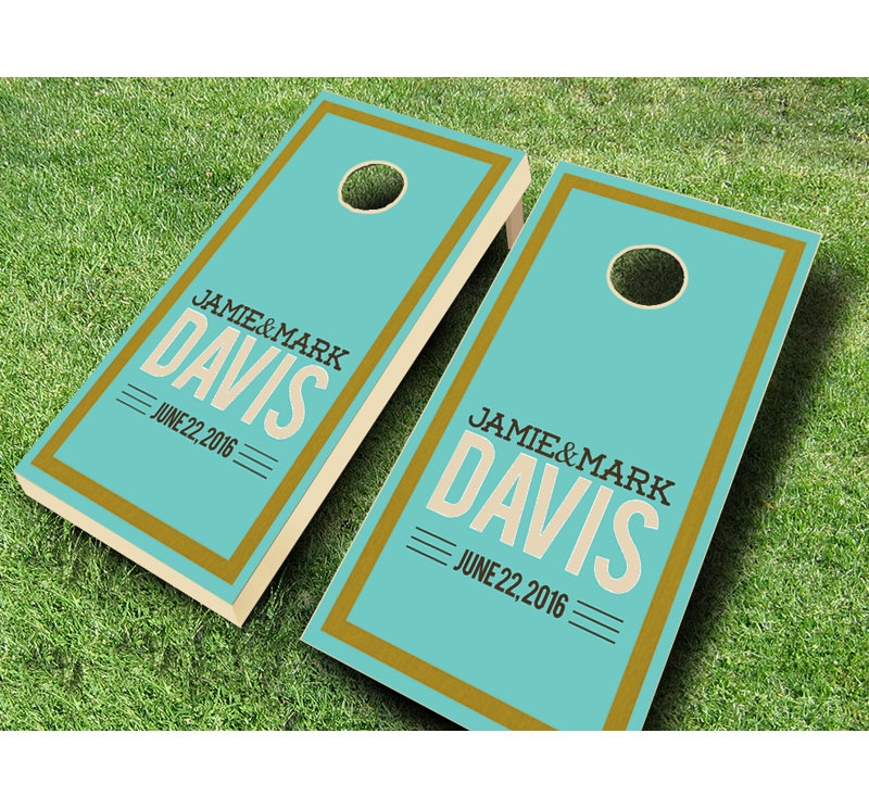 Ensemble de cornhole en bois massif teint en mousse 2 pi x 4 pi avec sacs de mariage, Oui, Rouge / noir