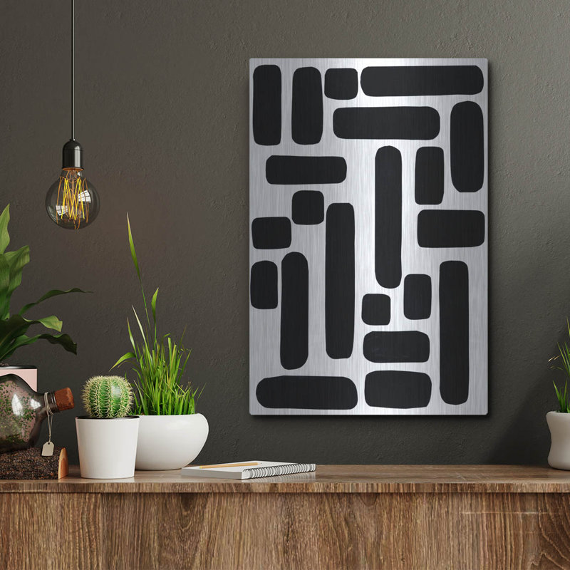 «Shuffle IV» par Regina Moore, art mural en métal, H 16 po x l 12 po