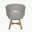 Ensemble de 2 fauteuils avec coussin moelleux et pieds robustes