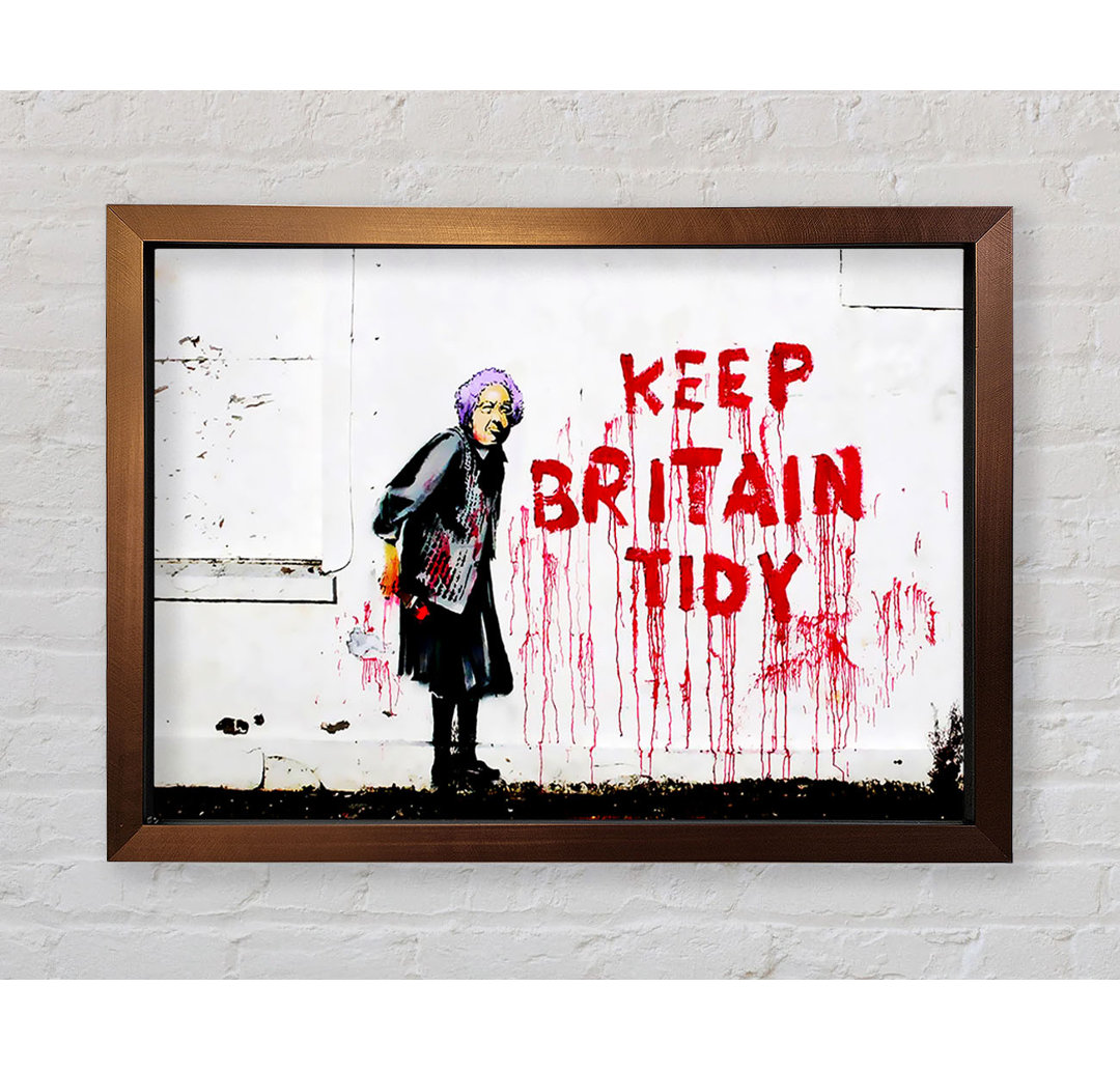 Keep Britain Tidy Gerahmter Druck