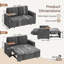 2 Seater Chenille Sofa Bed-167882797