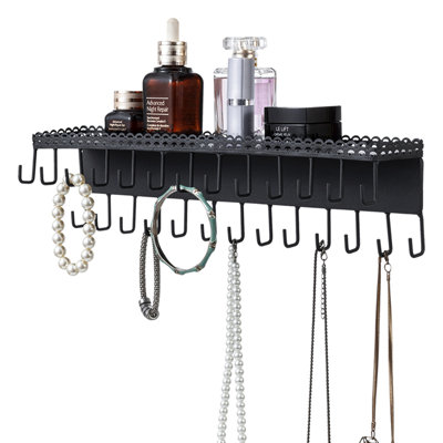 26 Hook Metal Wall Mounted Jewellery Holder