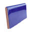 Carreau de céramique bullnose bleu L 6 po x l 3 po Viva